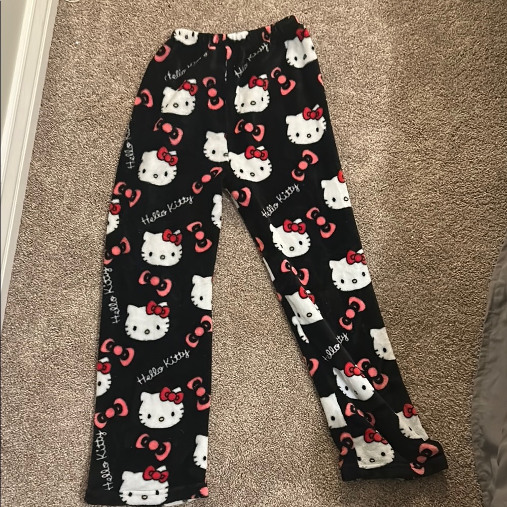Hello Kitty Black and White Kids Pajama Pants